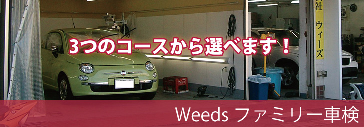 Weedsファミリー車検